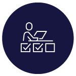 Online course checklist icon